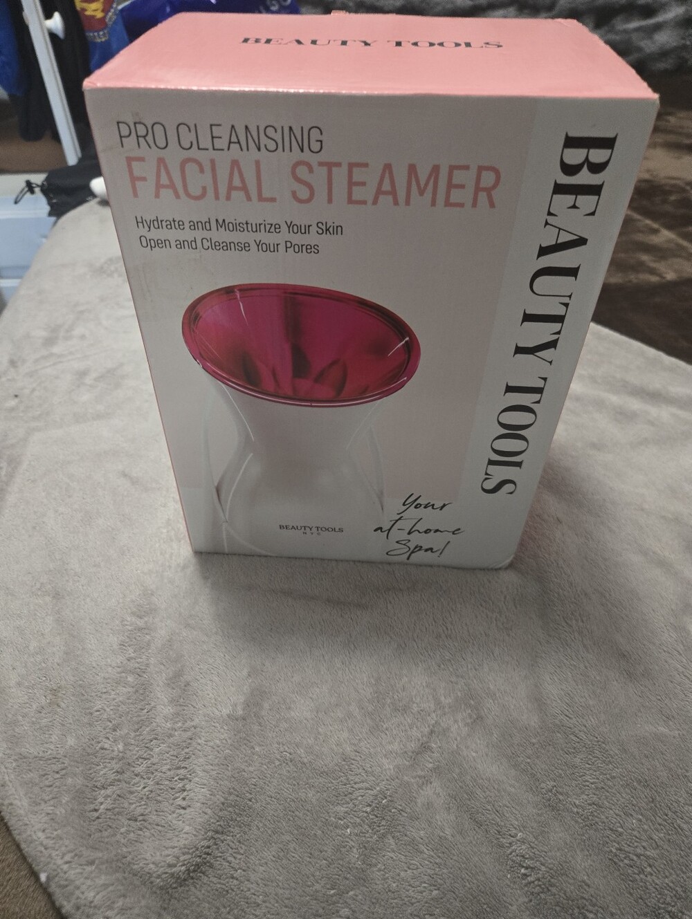 Beauty Tools Pro Cleansing Facial Steamer - Pink & White